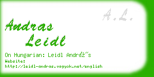 andras leidl business card